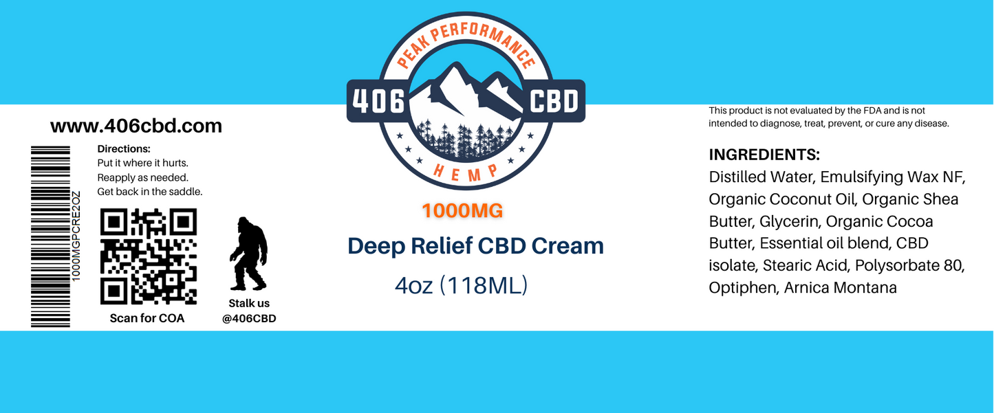 Deep Relief CBD Cream