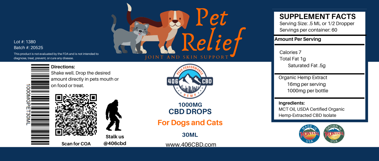 Pet Relief CBD Drops