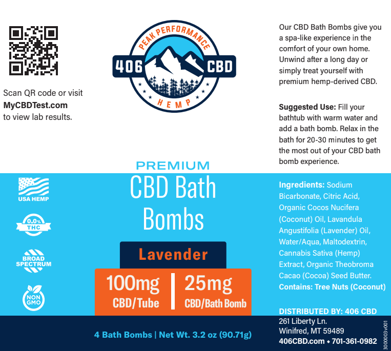 CBD Lavender Bath Bombs